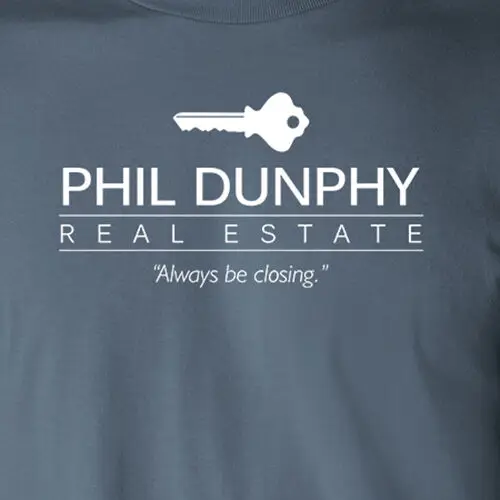 

PHIL DUNPHY REAL ESTATE Always be Closing modern family realtor realty T-Shirt Men's Clothing Deals Shirts For Men Anime