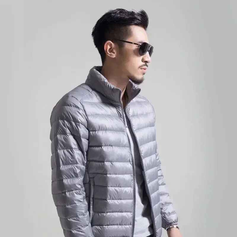 Automne hiver hommes doudoune 6 couleurs Ultra léger respirant chaud blanc canard doudoune 4XL hommes vêtements hommes manteau d'hiver