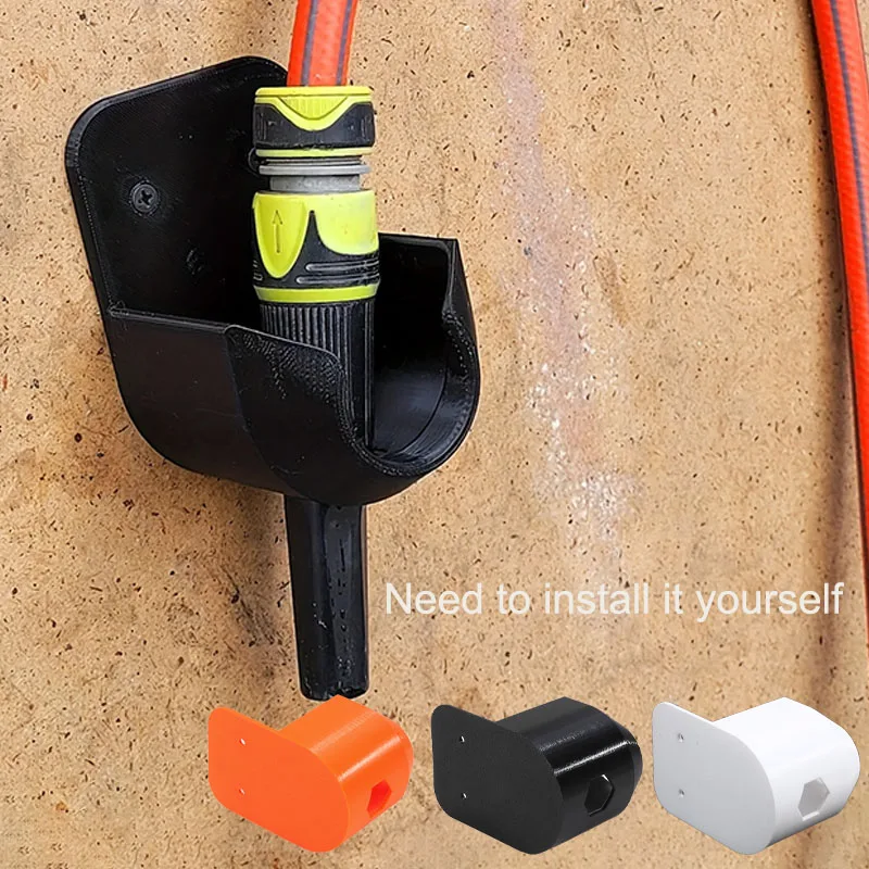 Garden Hose Nozzle Bracket Outdoor Sprayer Hanger Wall Mounted Pipe Head Placement Rack For Garden Garage Outdoor Yard