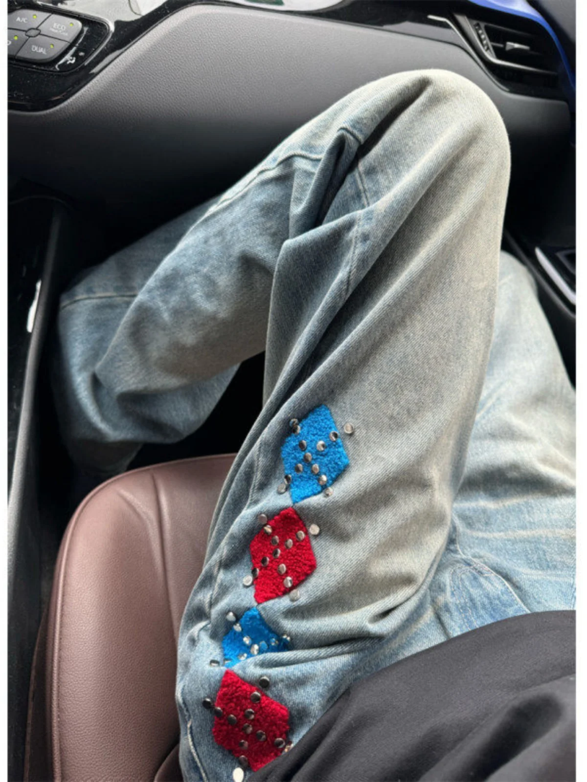 

Ретро американские уличные полотенца с вышивкой, расклешенные джинсы, мужские свободные прямые широкие брюки, повседневные длинные брюки