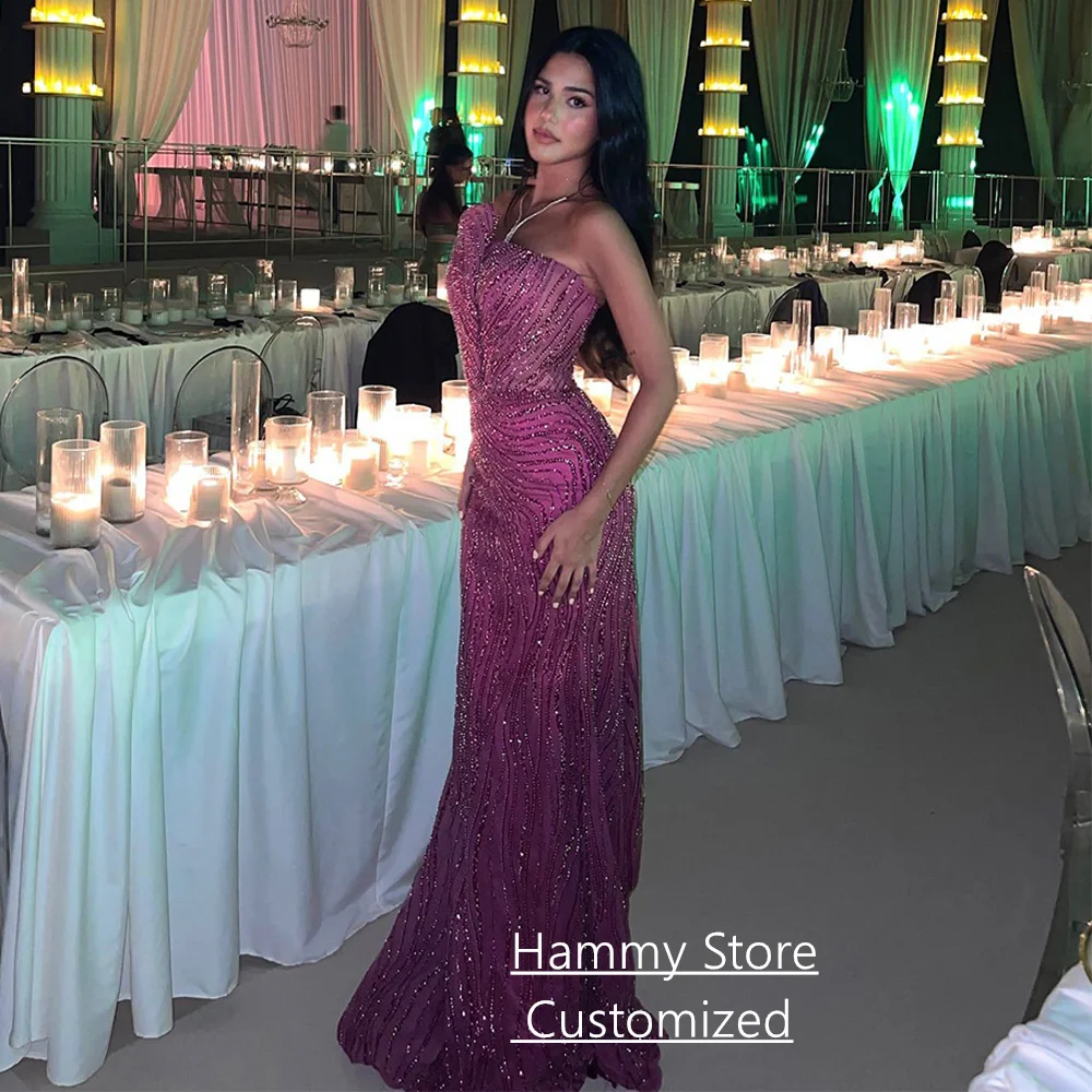 فستان سهرة لامع مخصص بدون حمالات بدون أكمام مطرز بالترتر سويب تراين حورية البحر فساتين لحضور الحفلات الموسيقية