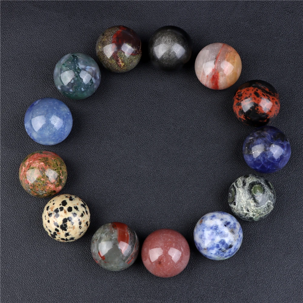 20MM Natural Stone Balls Polished Quartzs Agates Jaspers Healing Massage Spheres Ornament For Home Decoration Exquisite Gifts