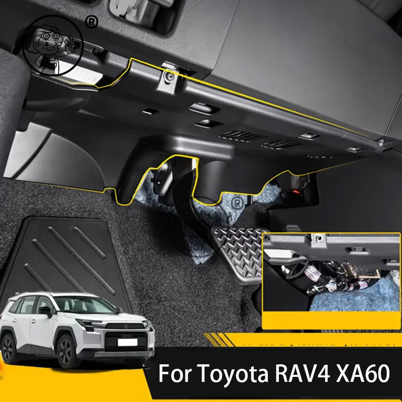 

For Toyota RAV4 XA60 6TH 2026 2027 Car Front Computer ABS Protection Board Anti Kick Board copilot Computer Module Anti Plate