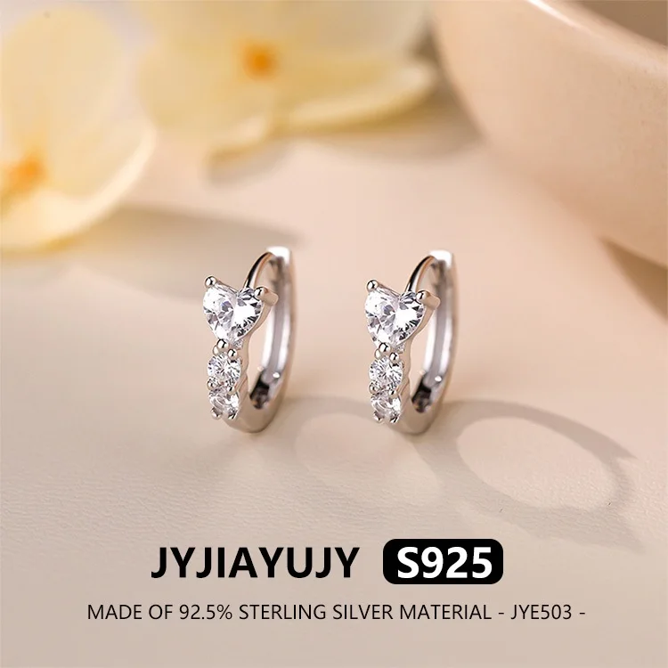 

JYJIAYUJY 100% цельно оригинальные серьги-кольца из стерлингового серебра S925, в наличии, модные ювелирные изделия для любви, подарок на каждый день JYE503