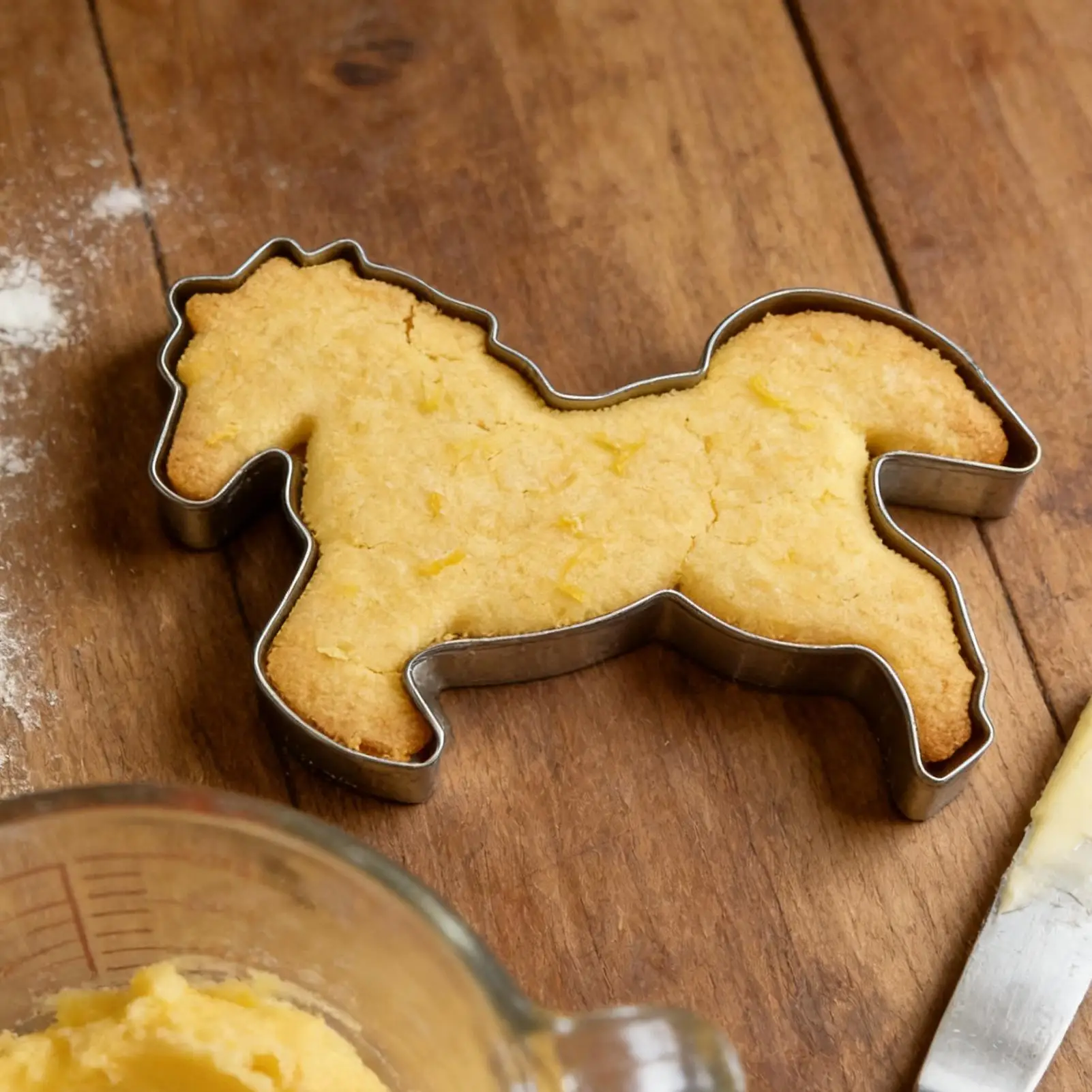 Horse Cookie Cutter Stainless Steel Baking Utensils Animal Pie Crust Cutter For Fondant Bakers Parents Home Party Beginners
