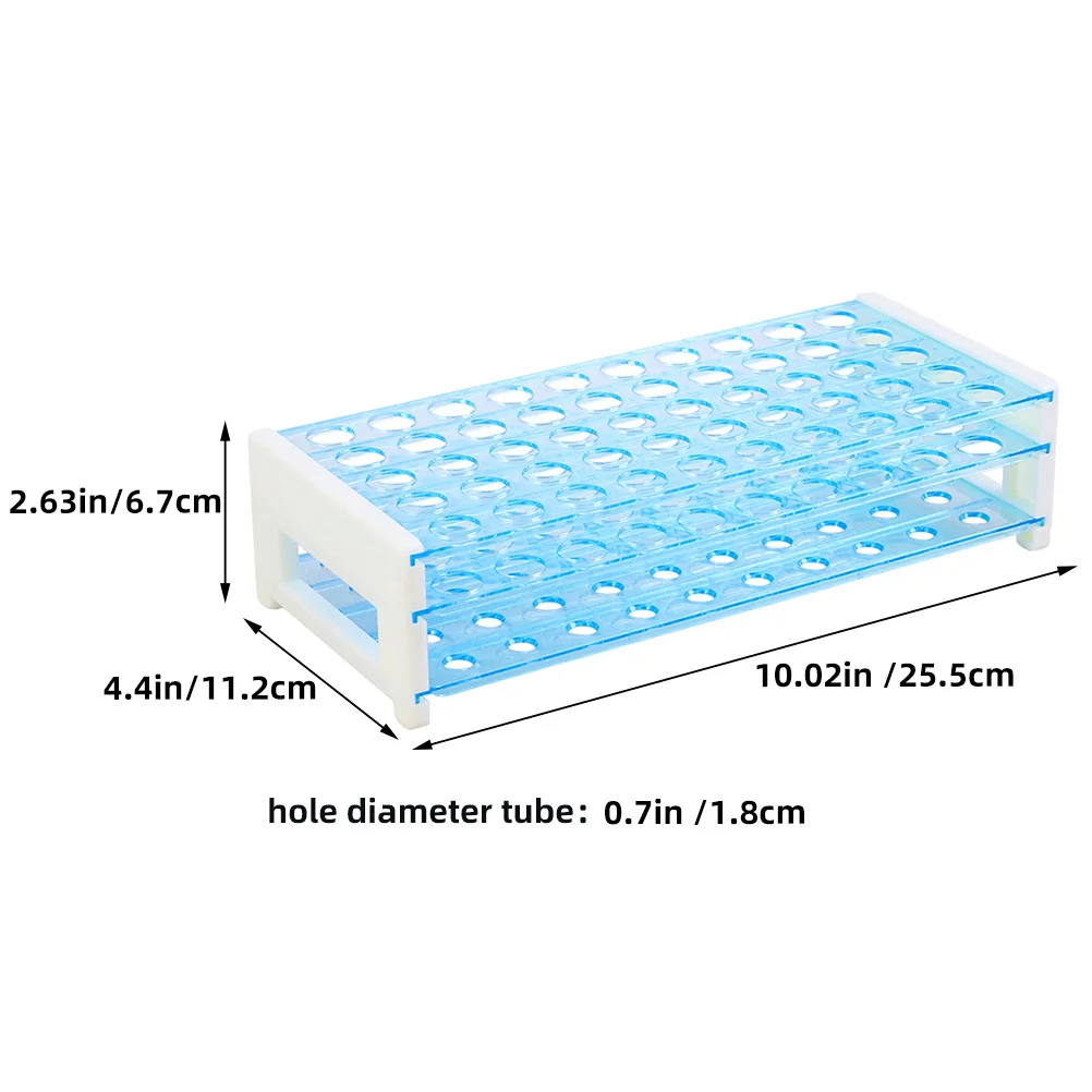 Imagem -06 - Racks de Laboratório de Plástico Reutilizáveis Rack de Tubos de Teste Ferramentas de Laboratório de Química Suporte de Tubos de Amostragem