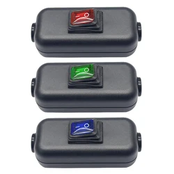 Inline Cord Switch Waterproof IP65 Dustproof Max AC100~250V 6A On/Off LED Indicator