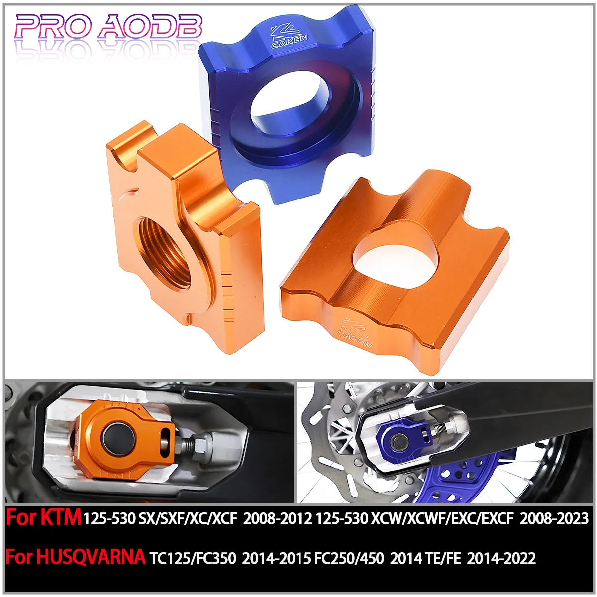 

For Husqvarna TE FE TC TX For KTM XCW XCWF EXC EXCF SX SXF XC XCF Motorcycle Chain Adjuster Regulator Sliders Tensioner2008-2023