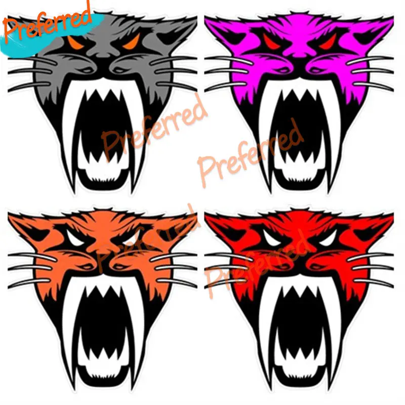 Arctic Cat Head Car Sticker Team Racing Snowmobile Car Bumper Windows Laptop Motorcycle Helmet Trunk Surfboard Vinyl Decal