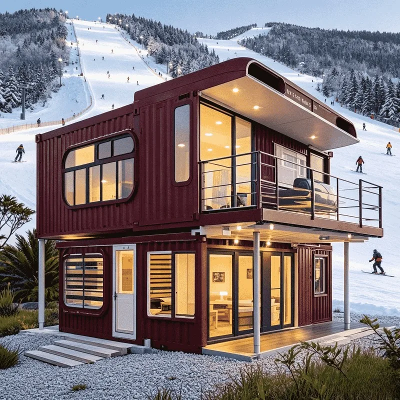 Steel Frame Foldable Container House 20ft Prefab Portable Tiny Home Modular Mobile Office Quick Build