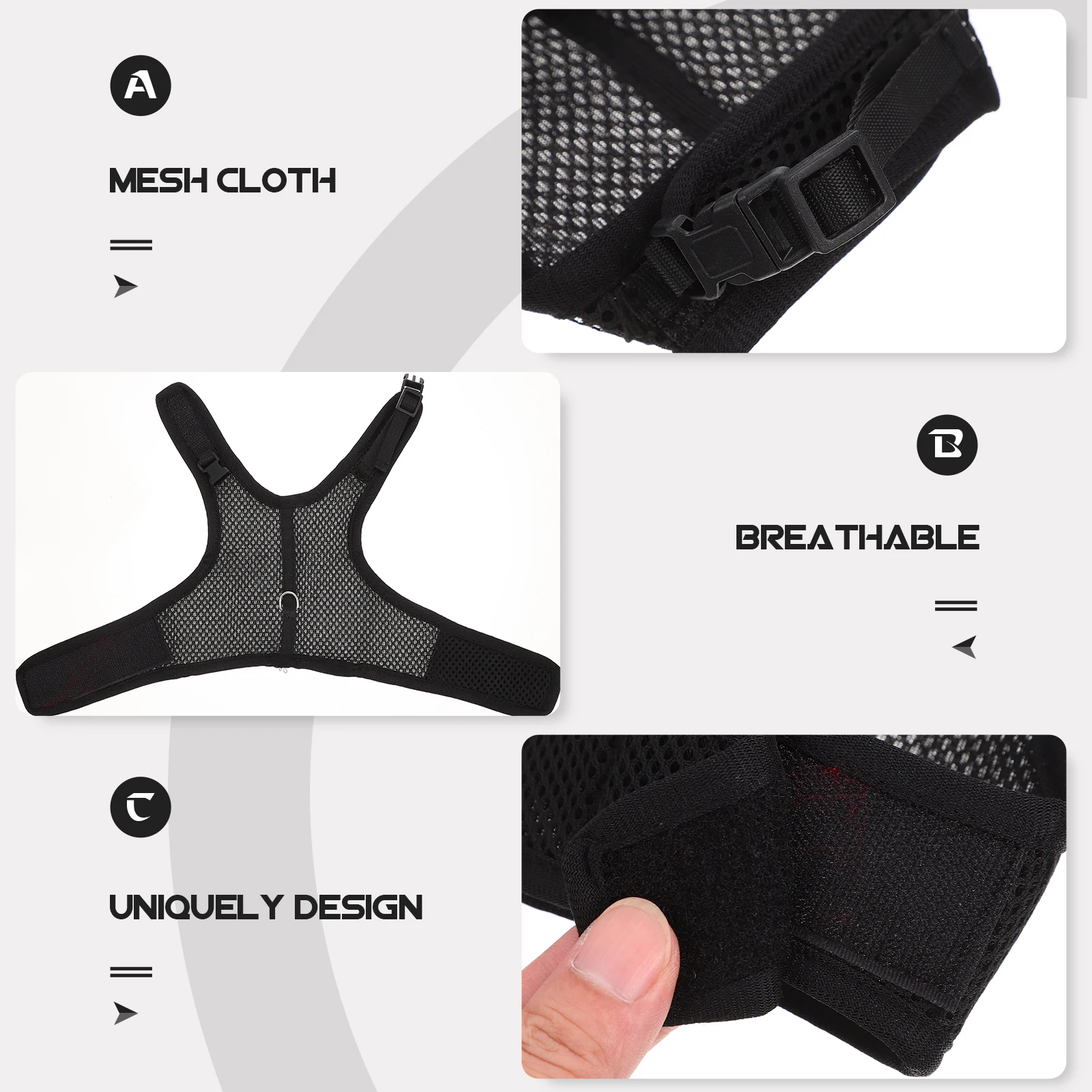 

1 Set Small Pet Harness Bunny Leash Guinea Pig Vest Rabbit Traction Rope Durable Lightweight Breathable Outdoor Walking Suit