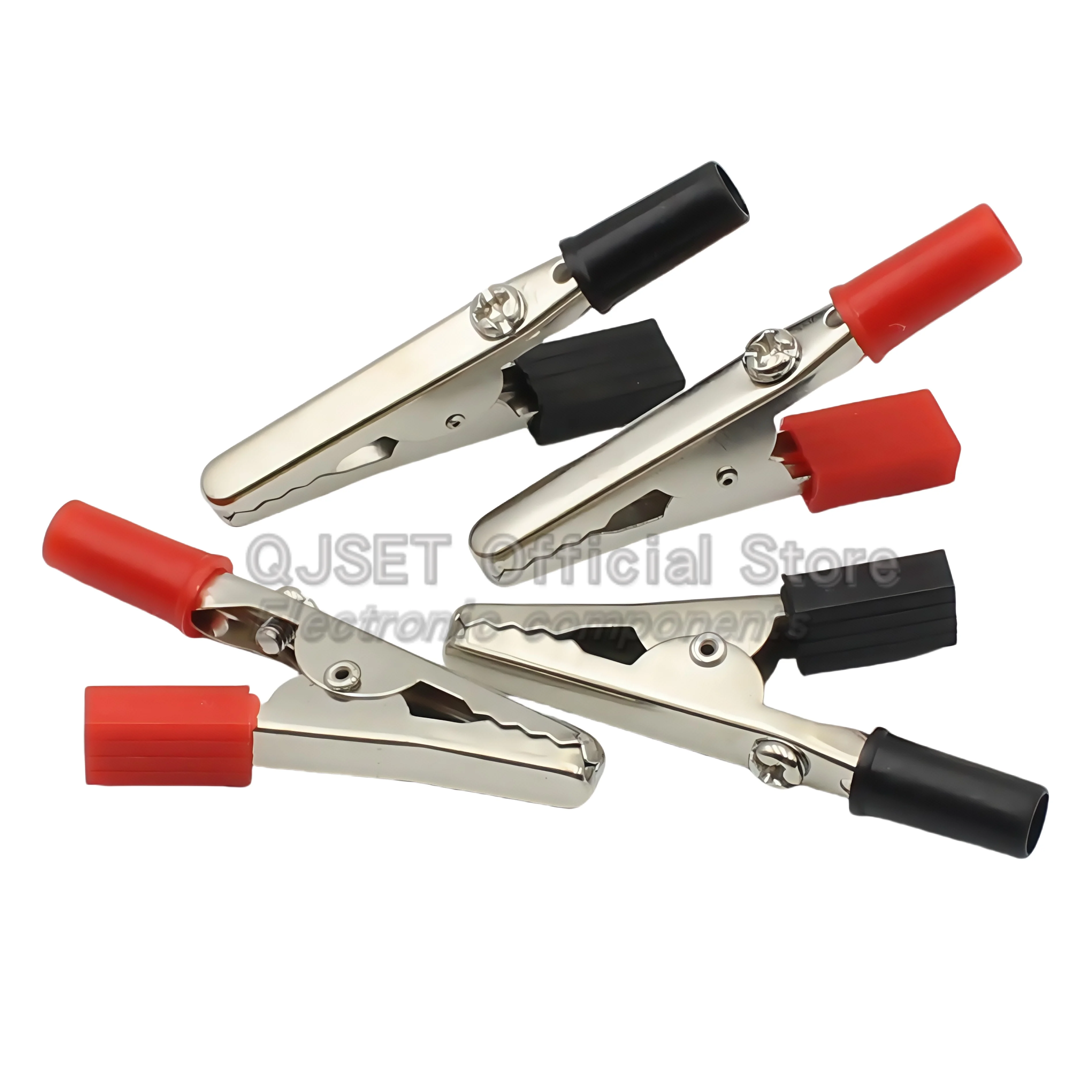10 Pcs 029 Metal Alligator Clips Test Clips, Electronic Product Test Clips With Screws And Solder Ports,  Electrician Wire Clips