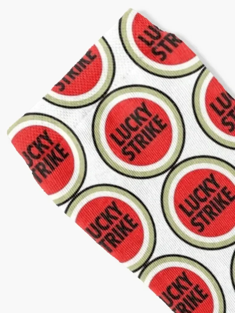 Lucky Strike Logo Socks New year's Novelties Run Socks Men Women's