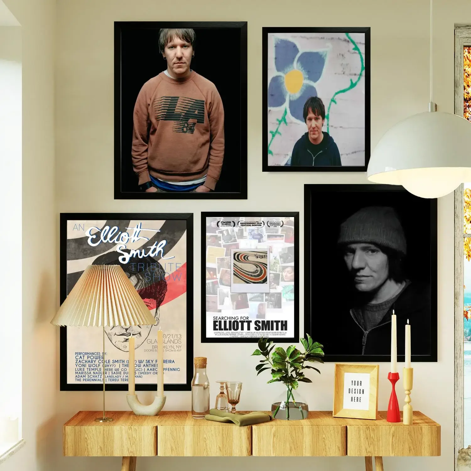 elliott smith Singer Poster Prints Wall Art Canvas Painting Poster For Modern Family Living Room Home Decor