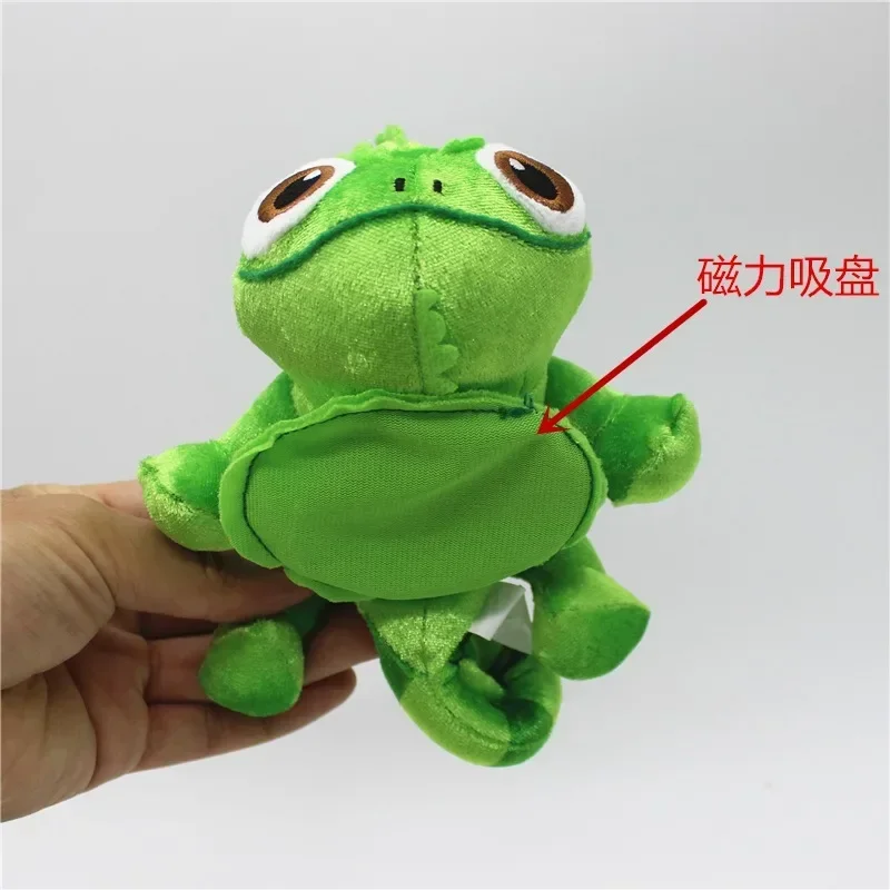 HOT SALE Chameleon Magnet Lizard Plush Doll With Disk Base Fashion Shoulder Plushie Charm Kids Doll Girls Kawaii Holiday Gifts