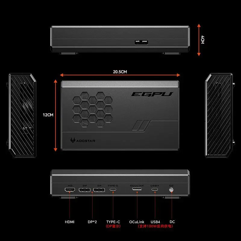 بطاقة رسومات متنقلة خارجية، بطاقة رسومات مدمجة جديدة تمامًا RX-7600XT