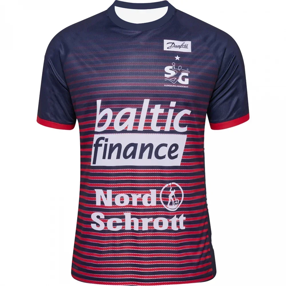 

2025-26 Mens SG Flensburg-Handewitt Handball Shirt Youth Kids Sportwear Oversized Training Handball Uniform Breathable Jersey