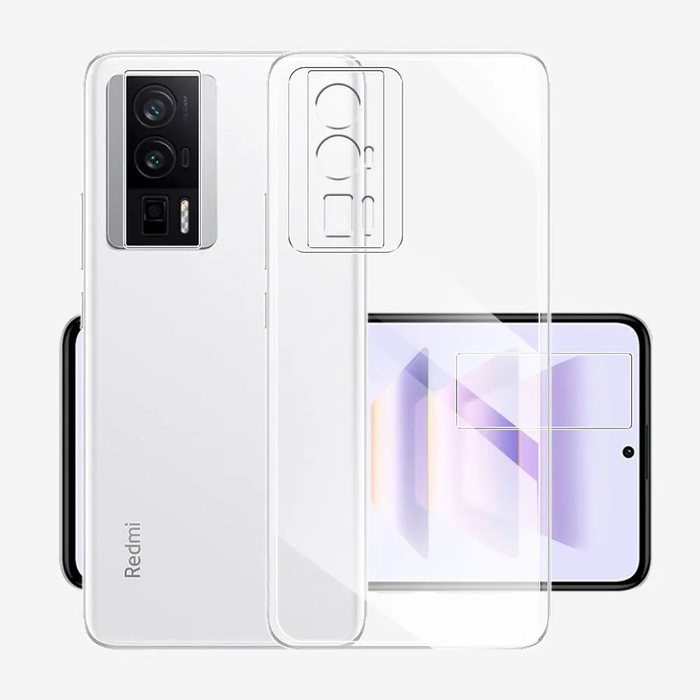 For Redmi K60 Case Ultra Thin Clear Silicone Soft TPU Phone Back Case Cover For Redmi K60 Pro Coque For Redmi K60 K60e Fundas