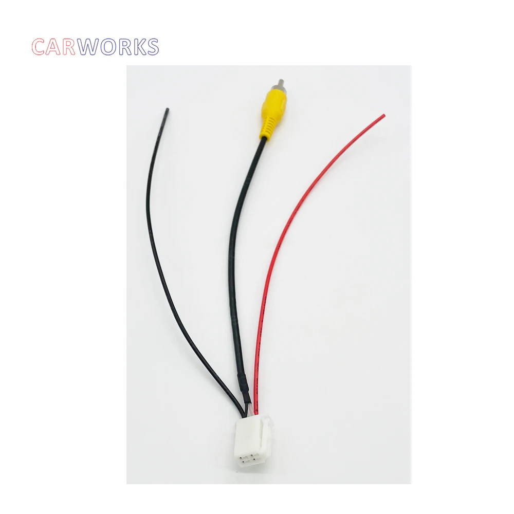 4 Pin Male Connector Wire Harness for Radio Back Up Reverse Camera RCA Input Plug Cable for Toyota