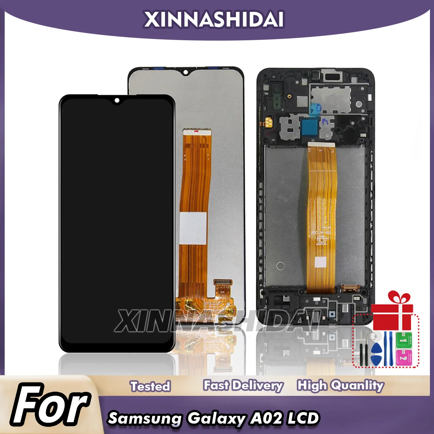 HUIJUSHIDAI Samsung Galaxy A02 ЖК-дисплей с емкостным сенсорным экраном