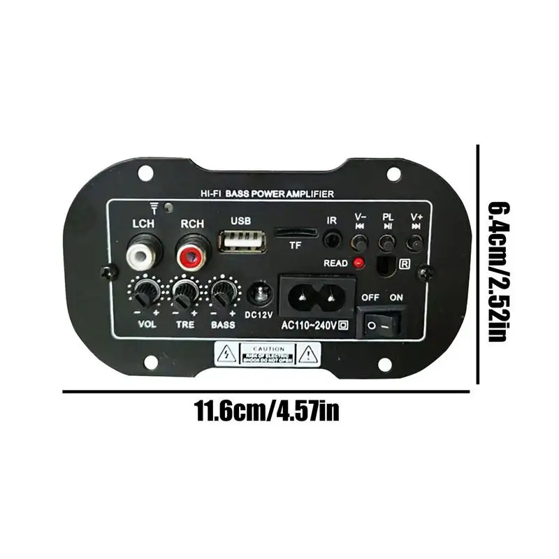 USB مضخم الصوت الناتج محول استعادة المعالج باس الداعم 5 بوصة محول مجلس اللاسلكية مركز الصوت للسيارة #6