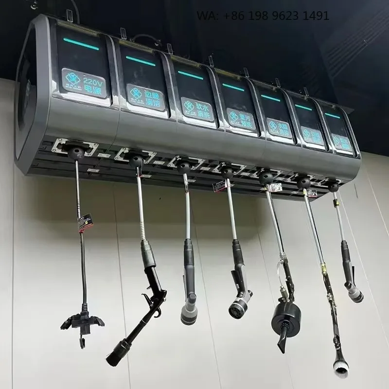 Freely Matching Combined Hose Reel Cabinet Box, Multi Function Air Water Foam Roller For Auto Repair Shop Equipment