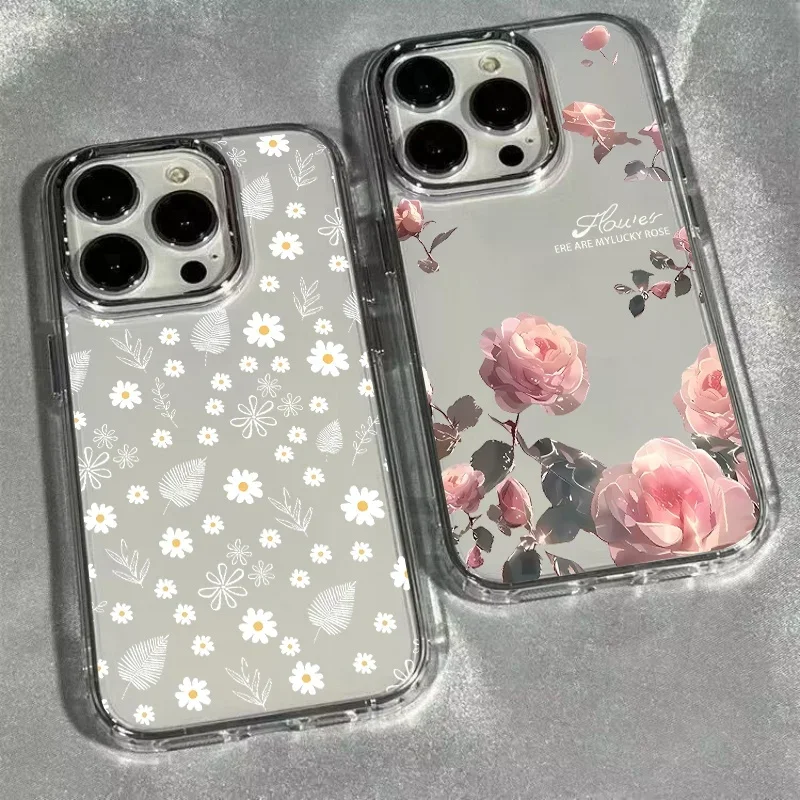 INS ديزي زهرة جراب هاتف ل ممن لهم A2 A3 A5 برو A3X A5X A18 A38 A58 A78 A60 A59 A98 A17 A55 A35 A15S A53 A72 F29 F31 برو غطاء