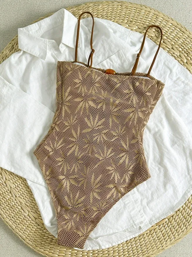 2026 Sommer Boho Einteiliger Badeanzug Damen Rückenfreier Monokini Urlaubs-Badeanzug Spezieller Stoff – Detail 5