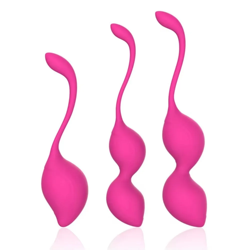 Wireless Remote Control Vibrating Kegel Balls 3pcs Food-Grade Silicone 10 Speed Pelvic Floor Trainer Waterproof USB Wholesale