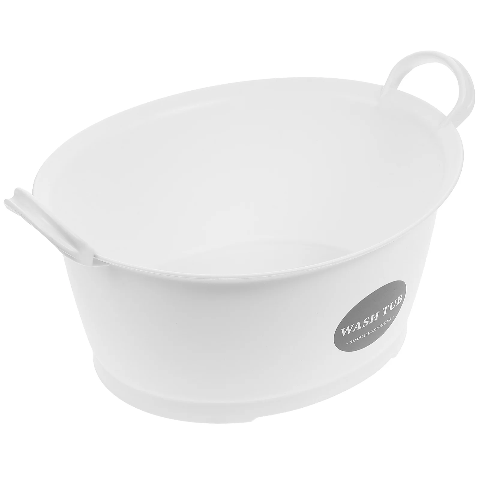 Binaurales Haushaltswaschbecken aus Kunststoff, weiß, sicher, langlebig, umweltfreundlich, rutschfestes Design, einfaches Ausgießen, Gesichtswaschen