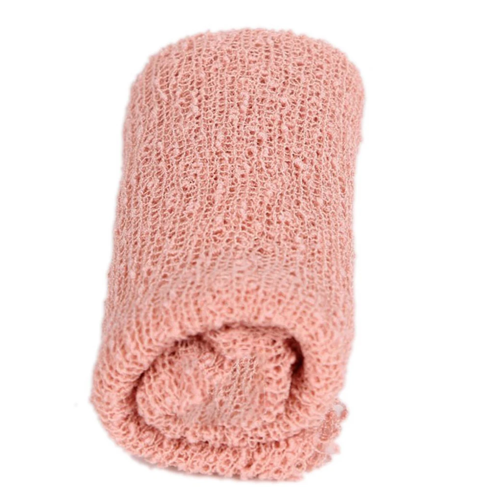 

Pure Cotton Elastic Wrap Baby Stretch Crib Soft Infant Newborn Photography Blanket Babyshooting Requisiten Child Bed