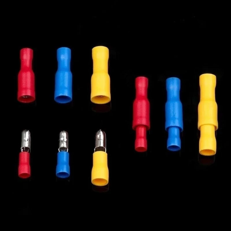 102/280/300/480pcs Comprehensive Electrical Terminal Kit-Durable Insulated Spade, Ring, Fork & Butt Connectors-Efficient Wire Or