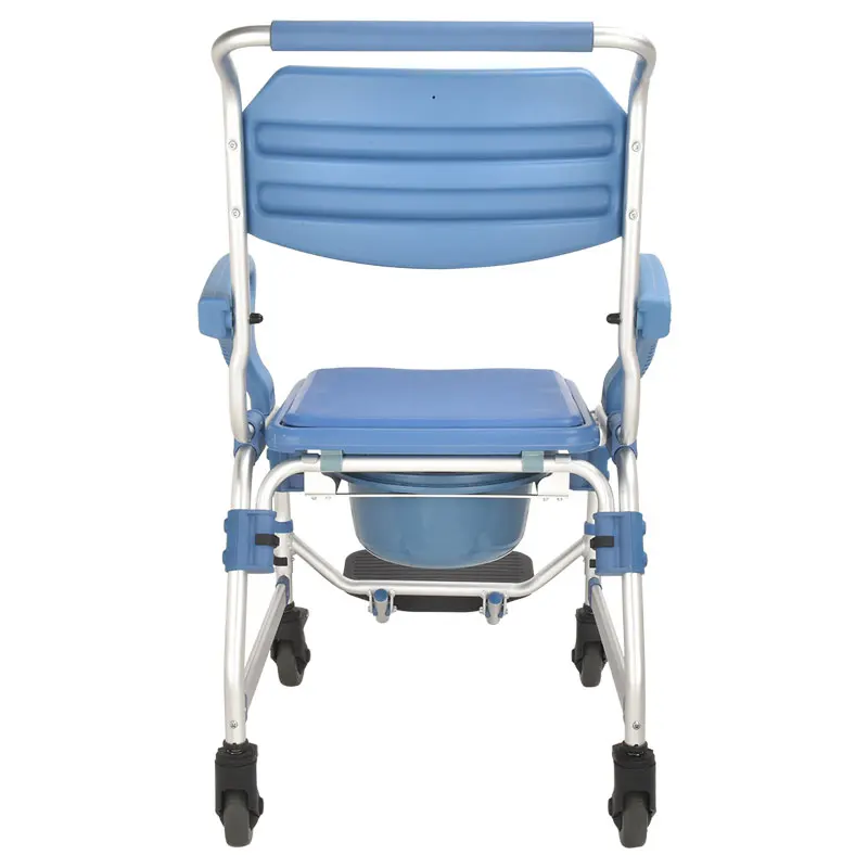 Transfer Bedside Commode Chair Bathroom Toilet Commode Wheel Chair  Elder for Disable