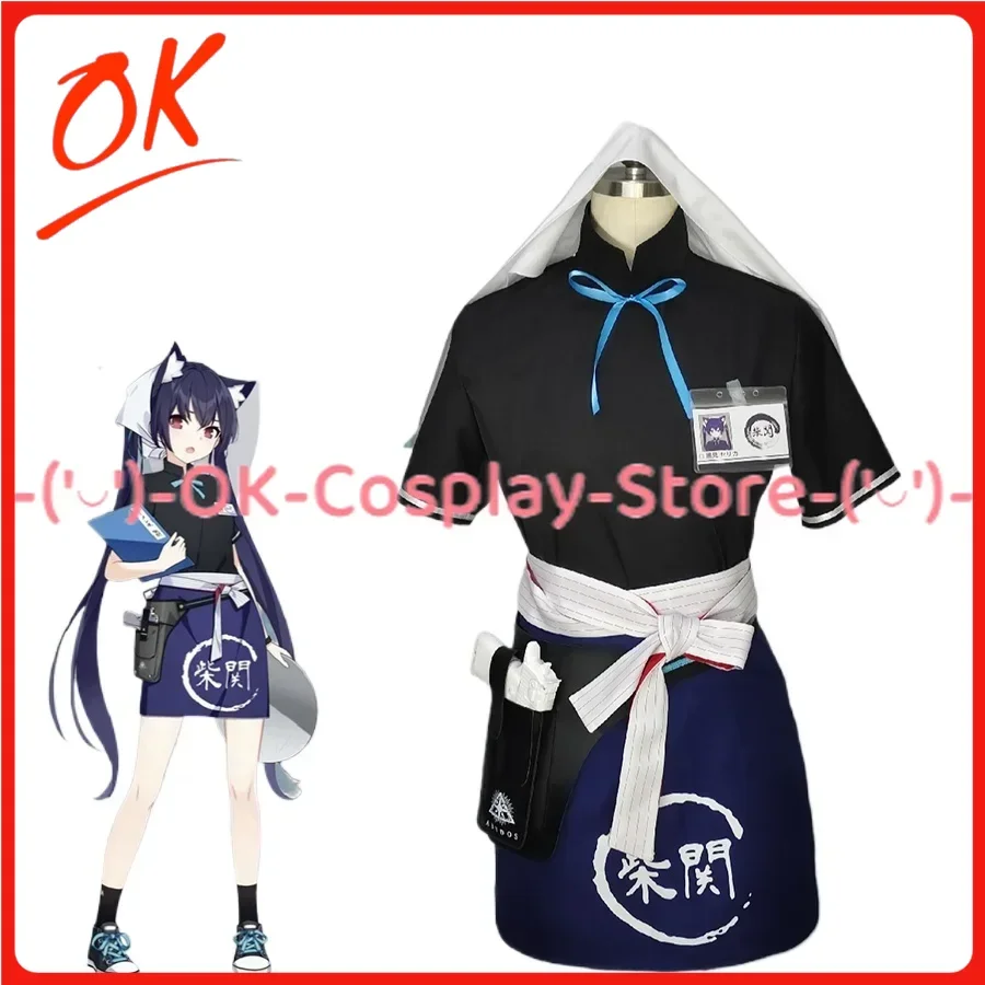 

[Customized] Game Blue Archive Kuromi Serika Cosplay Costume Waitress Suit Party Clothing Halloween Carnival Uniforms