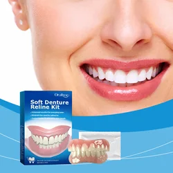 Denture Silicone Kit Denture Silicone Liners Soft Denture Kit Soft Dentures Kit Teeth Upper And Lower Set Easy Use 치과
