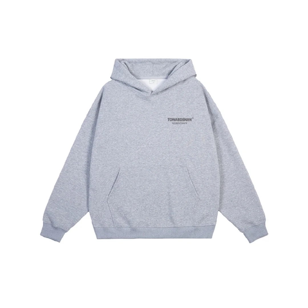 Простая толстовка с буквенным рисунком из чистого хлопка, весна и осень, роскошная нишевая брендовая модная универсальная мужская и женская толстовка Y2K