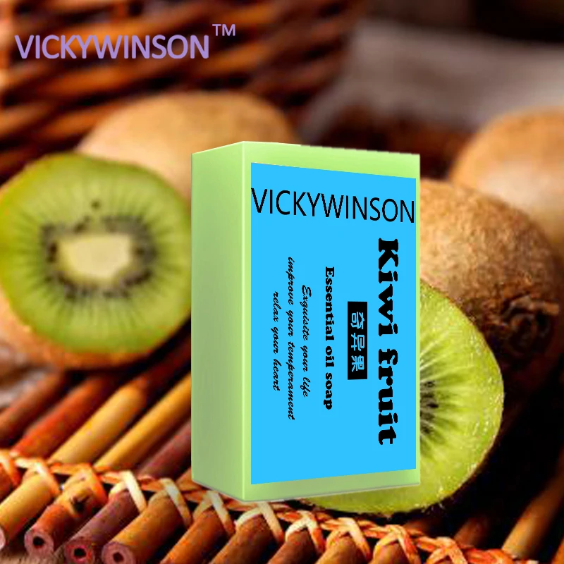 Kiwi fruit soap 50g whitening Moisturizing Wash Base Removal Pimple Pores Acne Treatment Face Care