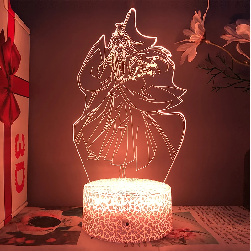 

благословение небожителей Декоративные ночные светильники Tgcf Xie Lian с аниме символикой небесного благословения, манга, акриловые стойки, светодиодная лампа для спальни, праздничный подарок