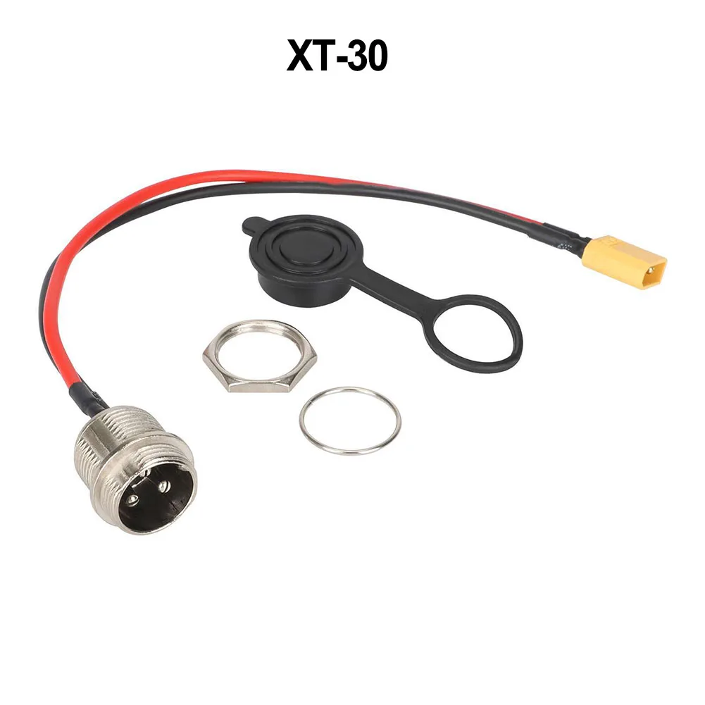 E-Scooter Charging Cable Aviation Charging Port Plastic Shell Replacement Parts Simple Structure For Zero 8/9/10/8X/10X/11X