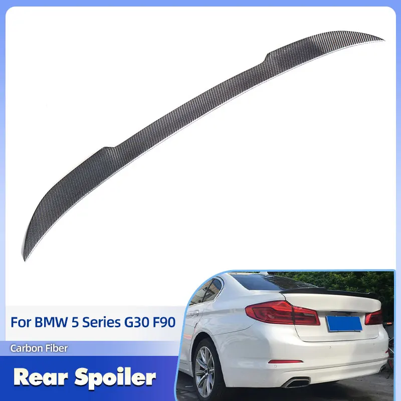 

Задний спойлер-антикрыло из карбона для BMW 5 серии G30 M-Sport F90 M5 Седан 2017-2023, гоночный задний спойлер-лип