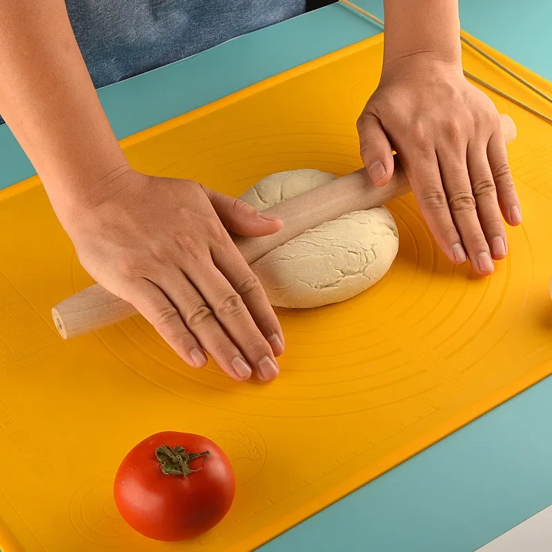 

Large Silicone Baking Dough Rolling Mat Non-stick Thickened Biscuit Bread Pastry Kneading Pad Kitchen Dumpling Pizza Cake Board