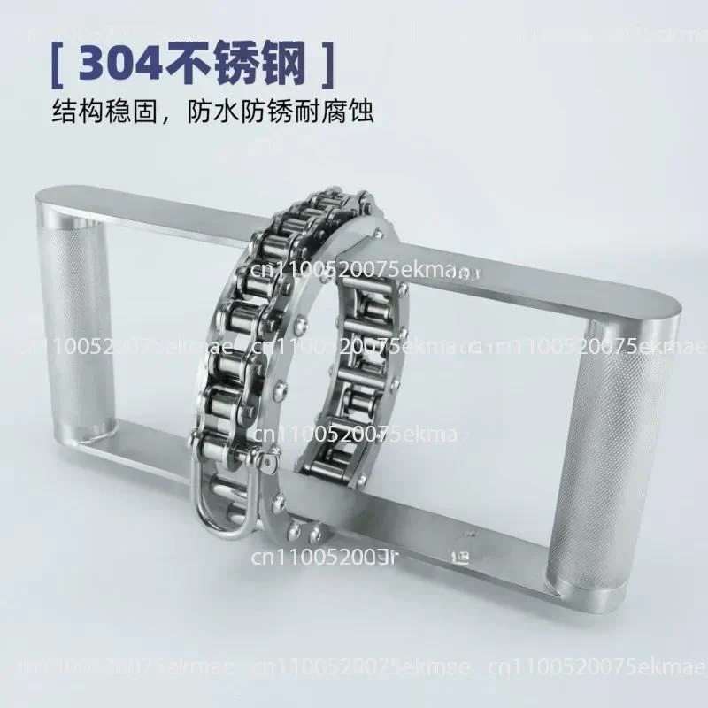 Stainless Steel H-Shaped Stretch Handle High Pull Down Low Pull Sitting Rowing Handle Strength Equipment