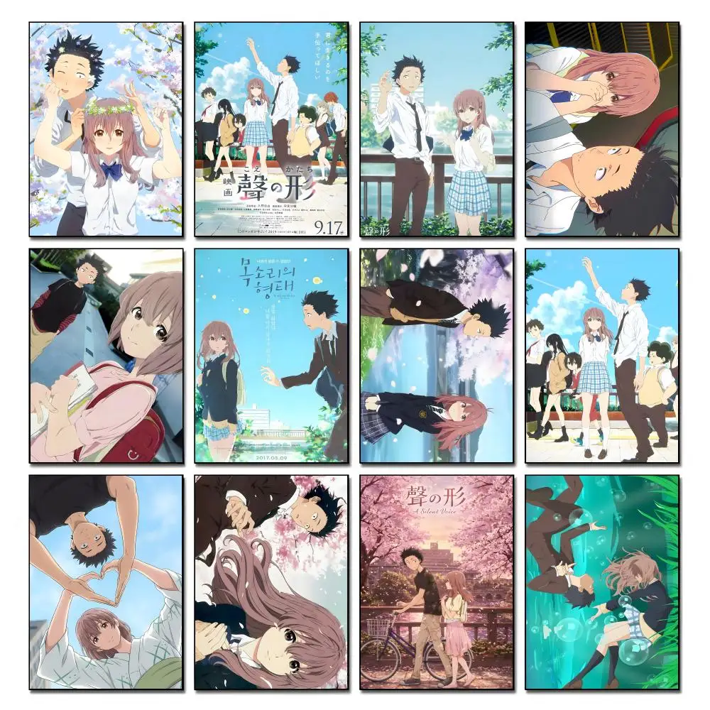Anime A S-Silent V-Voice Poster HD art, waterproof, sticky wall, home decoration (living room, bedroom, bar), aesthetic