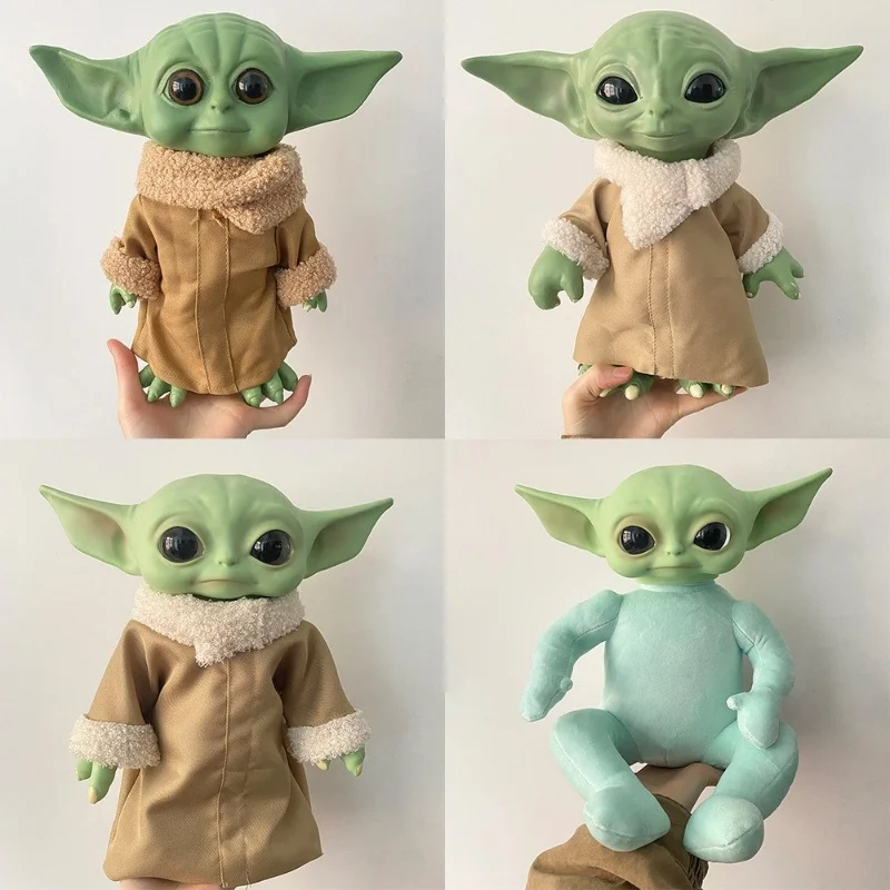 

27cm Baby Yoda Action Figure Toy Action Figure Plush Yoda Master Model Dolls Toys Boy Girls Collection Birthday Christmas Gifts