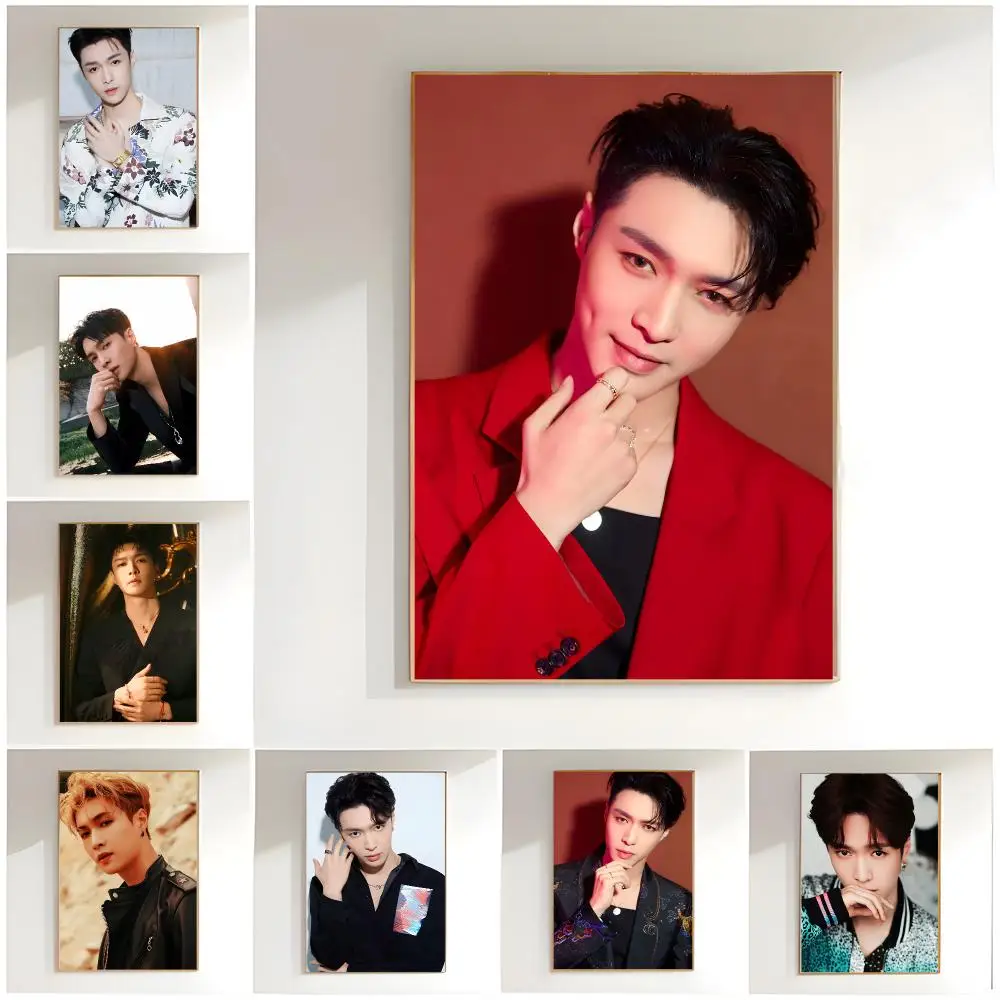 charming singer l-lay zhang Poster Classic Wall Art  Home Decor  Peel and Stick Unframed