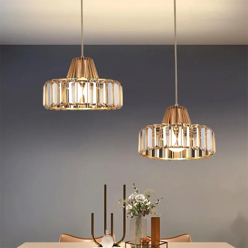 

Crystal Pendant Chandelier Modern Luxury Modest Ceiling Lamps for Room Kitchen Dining Table Bathroom Led Lights Home-appliance