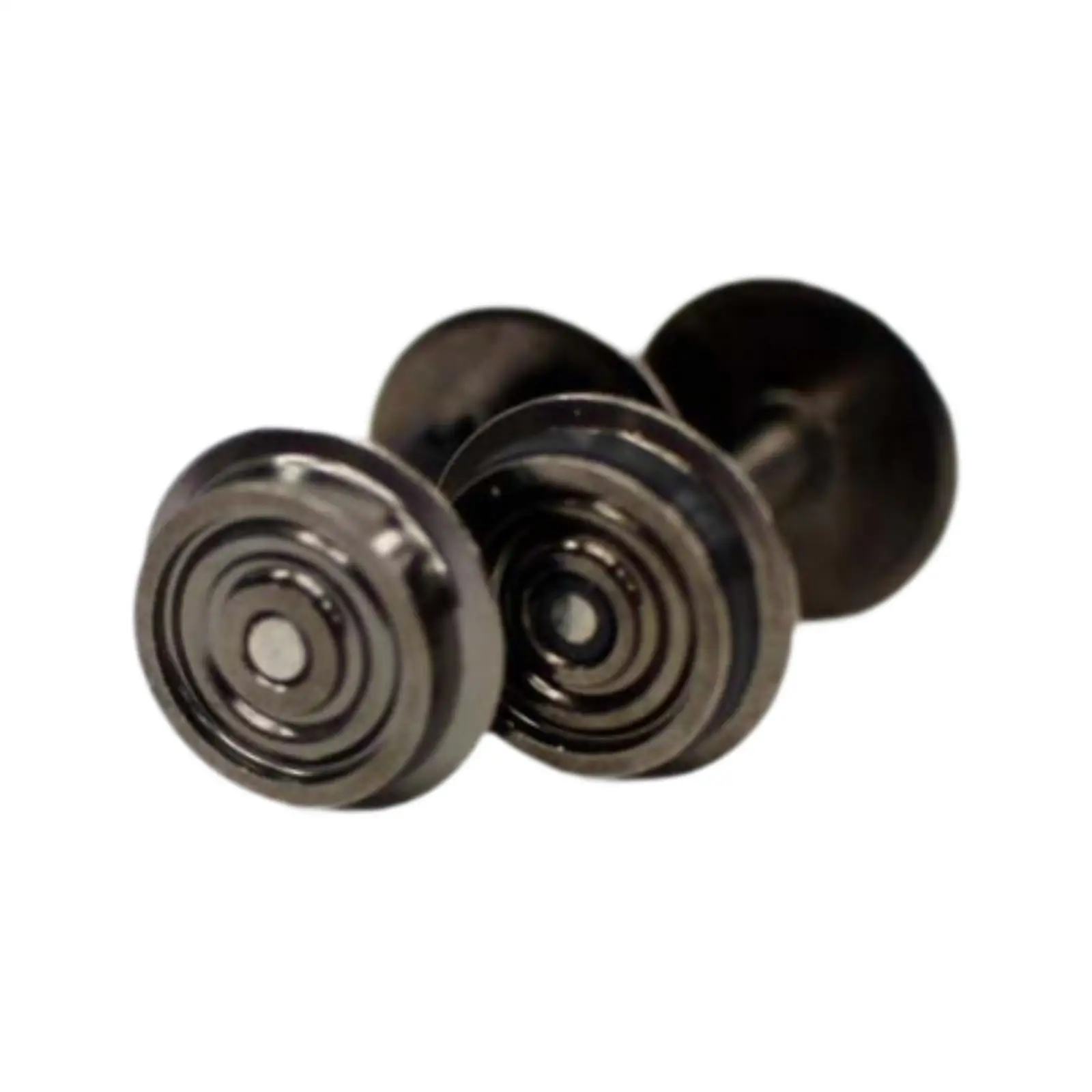 2Pcs Metal Wheels Replacement Metal Axles for 1:87 Model Train Toys DIY Accs