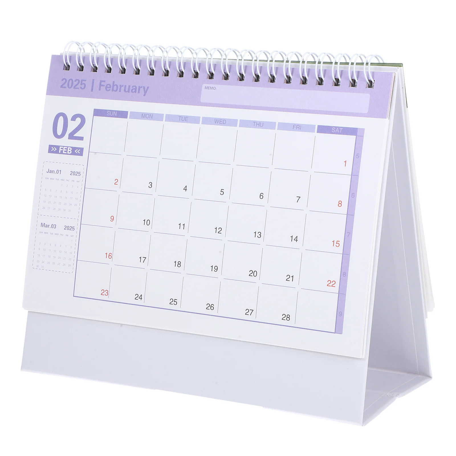 Koreanische Version Schreibtisch Kalender Büro Baby digital trocken löschen Papier Desktop-Wand monatlich