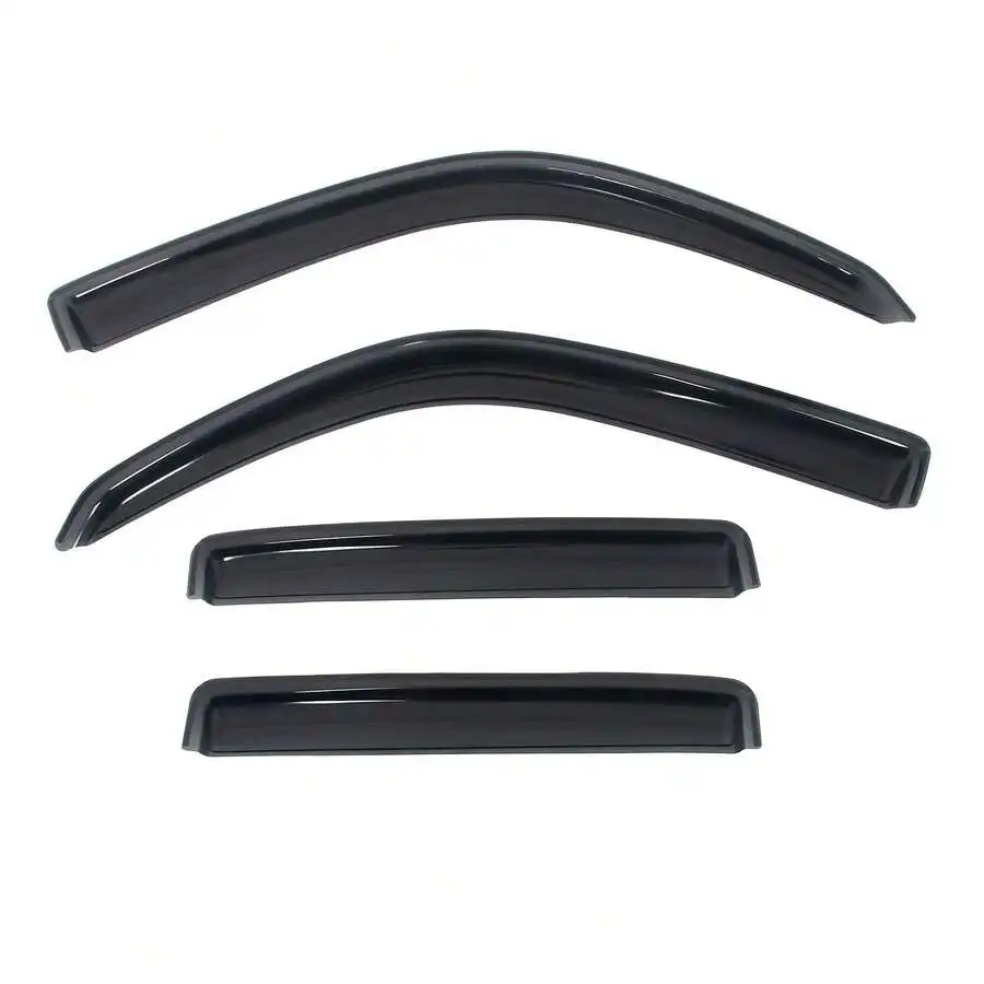 4PCS Slim Style In Channel Window Visors Compatible With Toyota 4Runner 1996-2002 Acrylic Smoke Rain Guards Side Window Wind