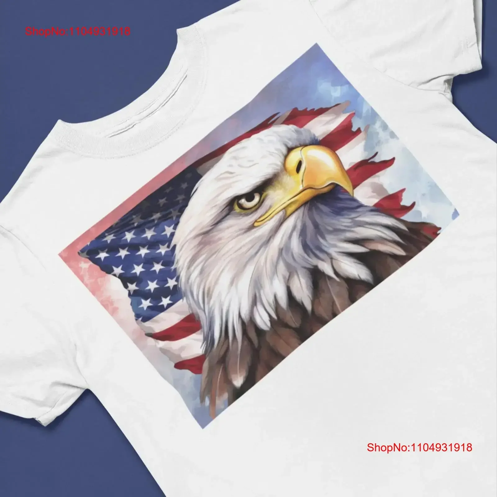 

Patriotic Eagle T shirt American Flag Background USA Pride vintage Washed graphic Slightly Comfortable Stretched Breathable